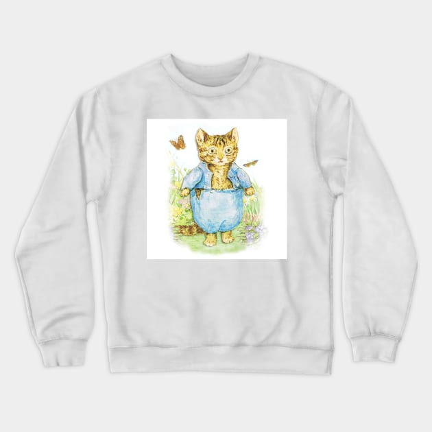 Tom Kitten in his Blue Suit by Beatrix Potter Crewneck Sweatshirt by PatricianneK